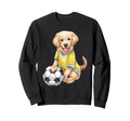 Retriever Puppy Soccer Player Dog Sweatshirt - Unique Graphic for Adults - T-Shirt, Sweatshirt, Hoodie