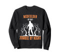 Midfielder Day Zombie Night Sweatshirt - Aesthetic Graphic for Adults - T-Shirt, Sweatshirt, Hoodie