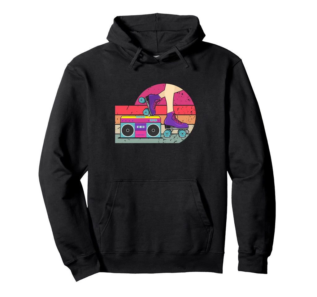 70S Roller Skate Radio Skating Hoodie - Casual Everyday Wear for Adults - T-Shirt, Sweatshirt, Hoodie