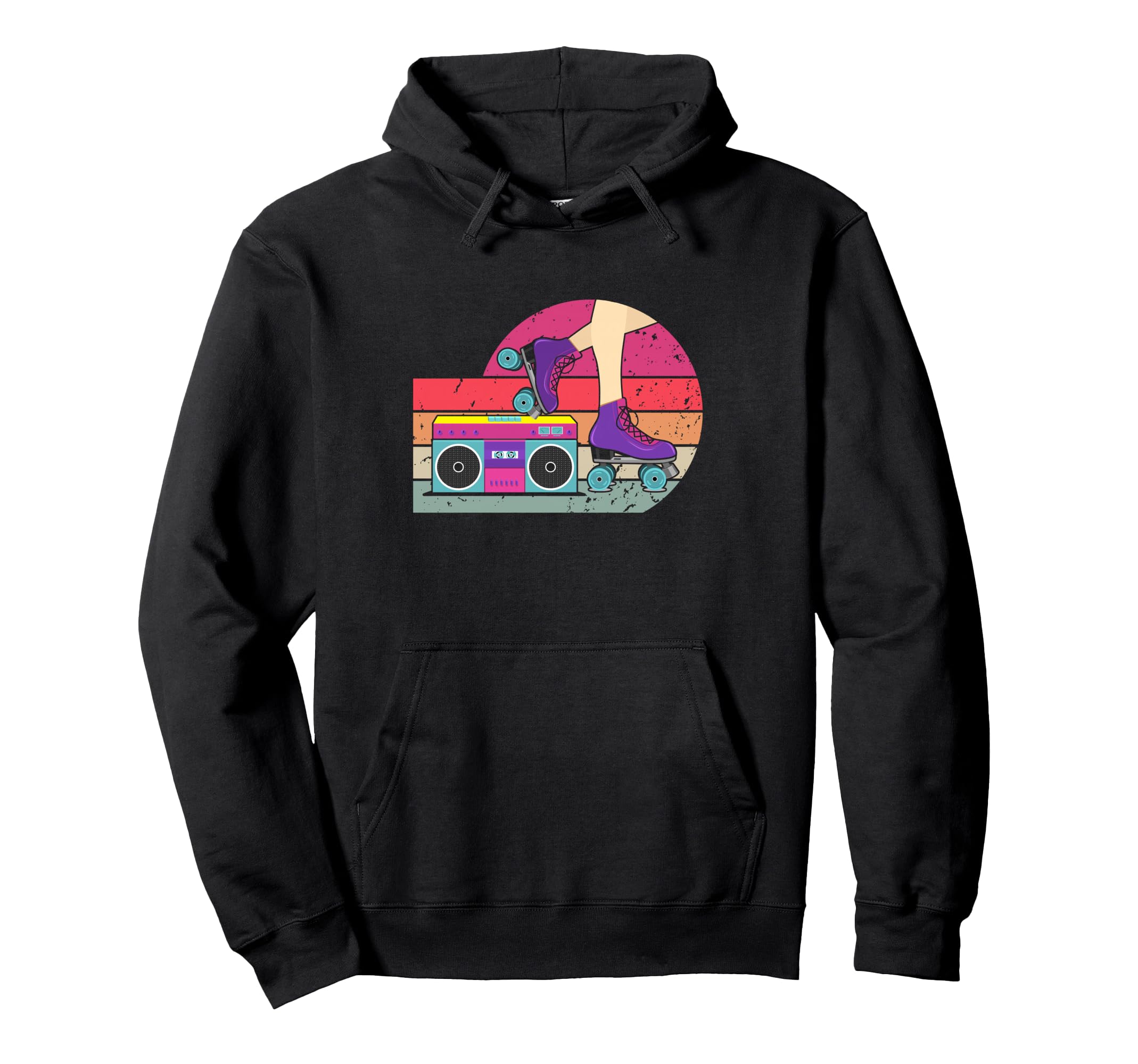 70S Roller Skate Radio Skating Hoodie - Casual Everyday Wear for Adults - T-Shirt, Sweatshirt, Hoodie