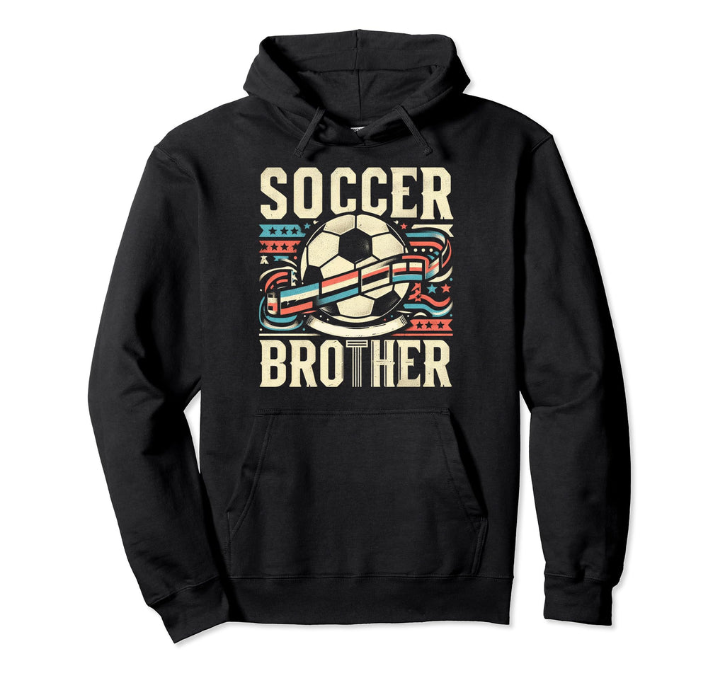 Soccer Brother Family Matching Team Hoodie - Aesthetic Graphic Men Women - T-Shirt, Sweatshirt, Hoodie