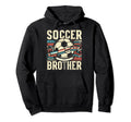 Soccer Brother Family Matching Team Hoodie - Aesthetic Graphic Men Women - T-Shirt, Sweatshirt, Hoodie