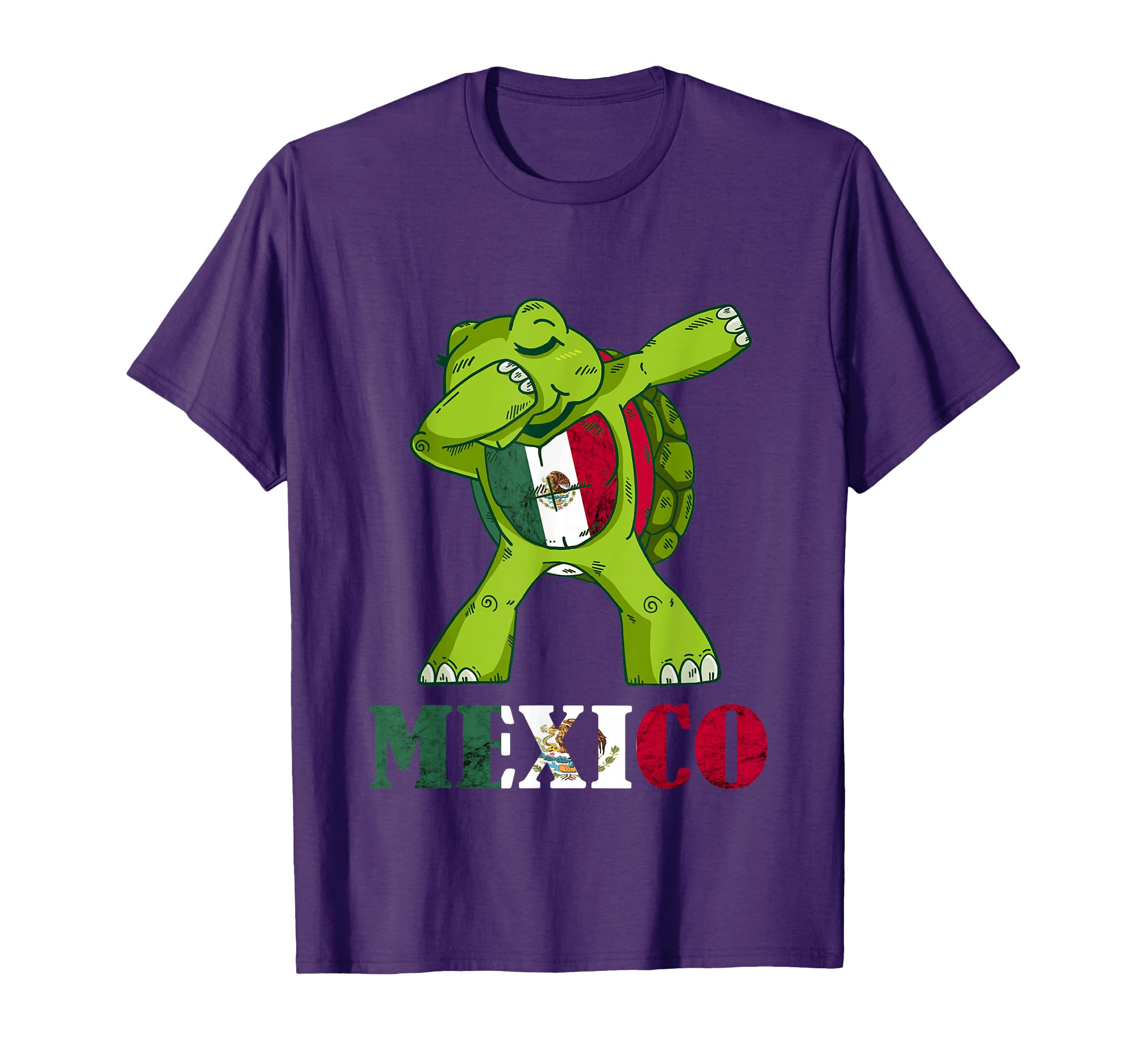 Mexico Dabbing Turtle Mexican T-Shirt - Fun Novelty Design for Adults - T-Shirt, Sweatshirt, Hoodie