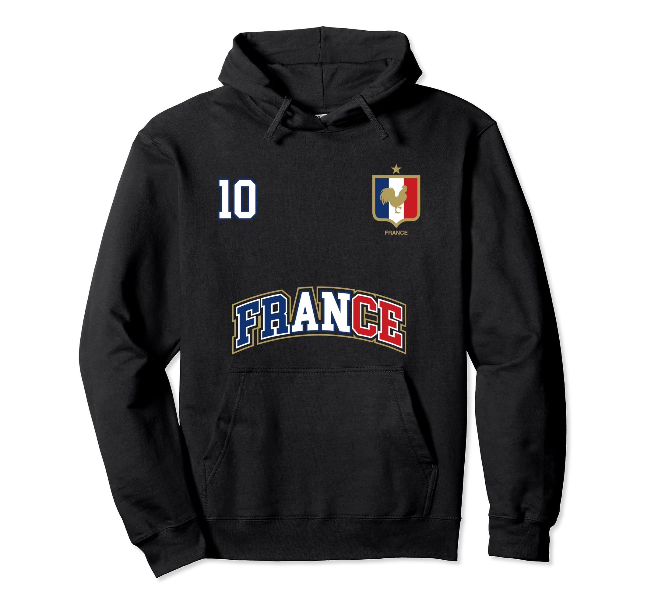 France Number 10 Soccer Team Sports Hoodie - Custom Art Print Men Women - T-Shirt, Sweatshirt, Hoodie
