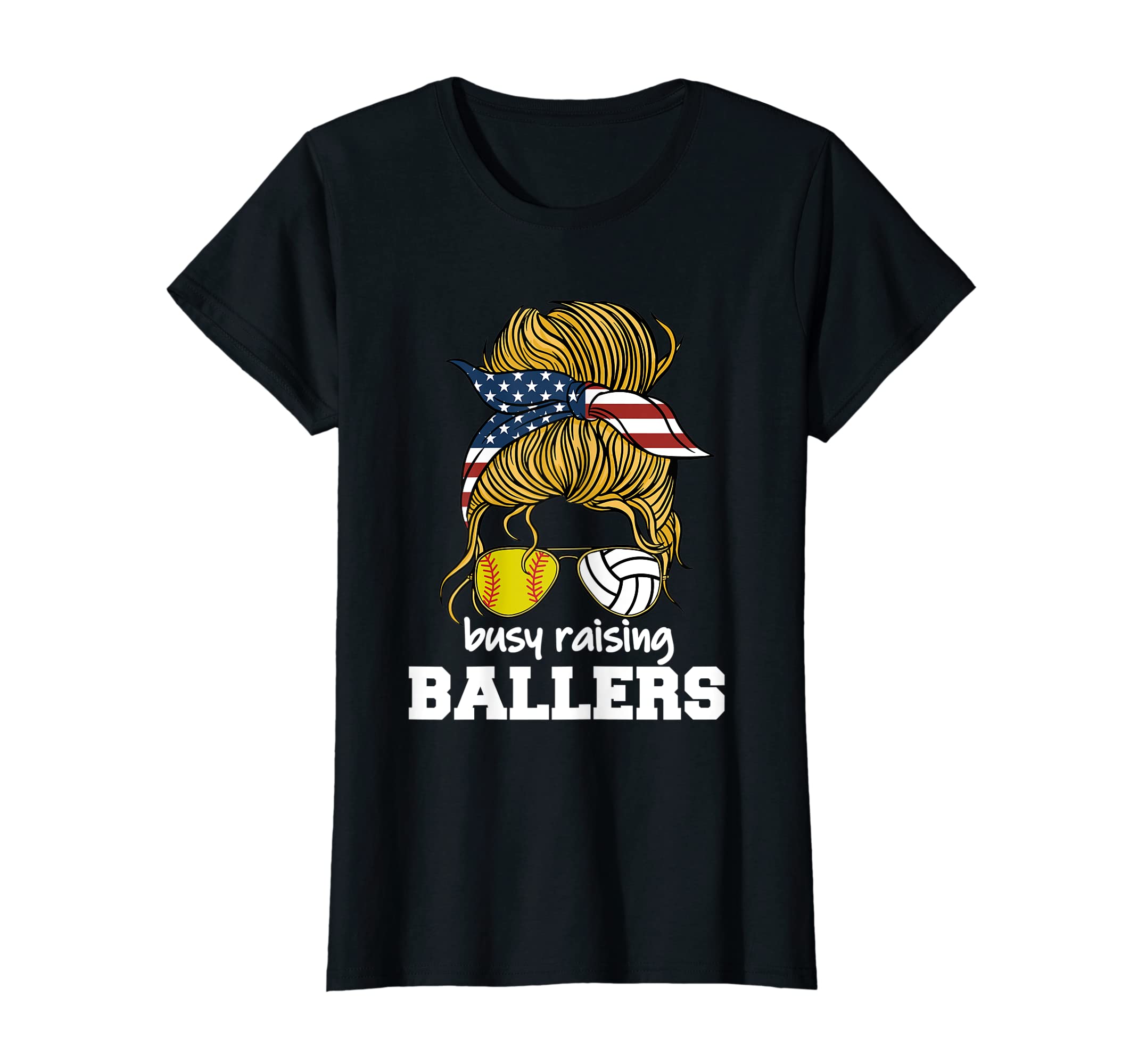 Womens Softball And Volleyball Mom T-Shirt - Custom Art Print Men Women - T-Shirt, Sweatshirt, Hoodie