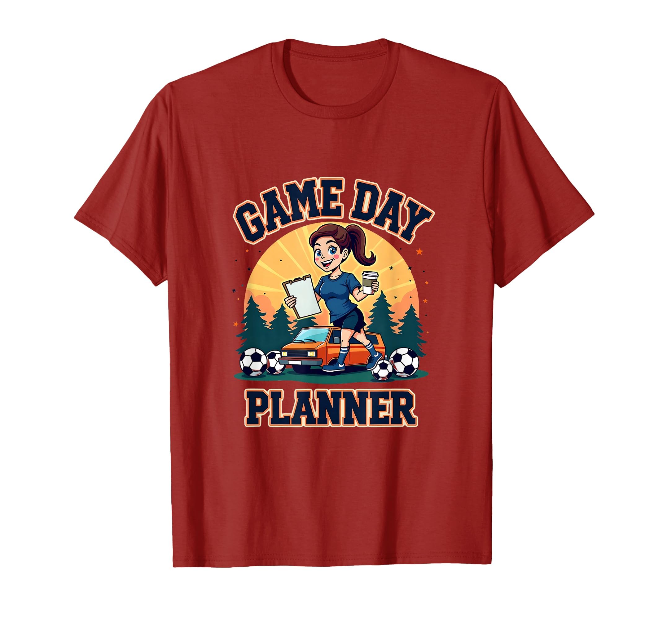 Soccer Mom Game Day Planner T-Shirt - Casual Everyday Wear Unisex - T-Shirt, Sweatshirt, Hoodie