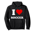 I Heart Soccer I Love Soccer Hoodie - Trendy Graphic Unisex - T-Shirt, Sweatshirt, Hoodie