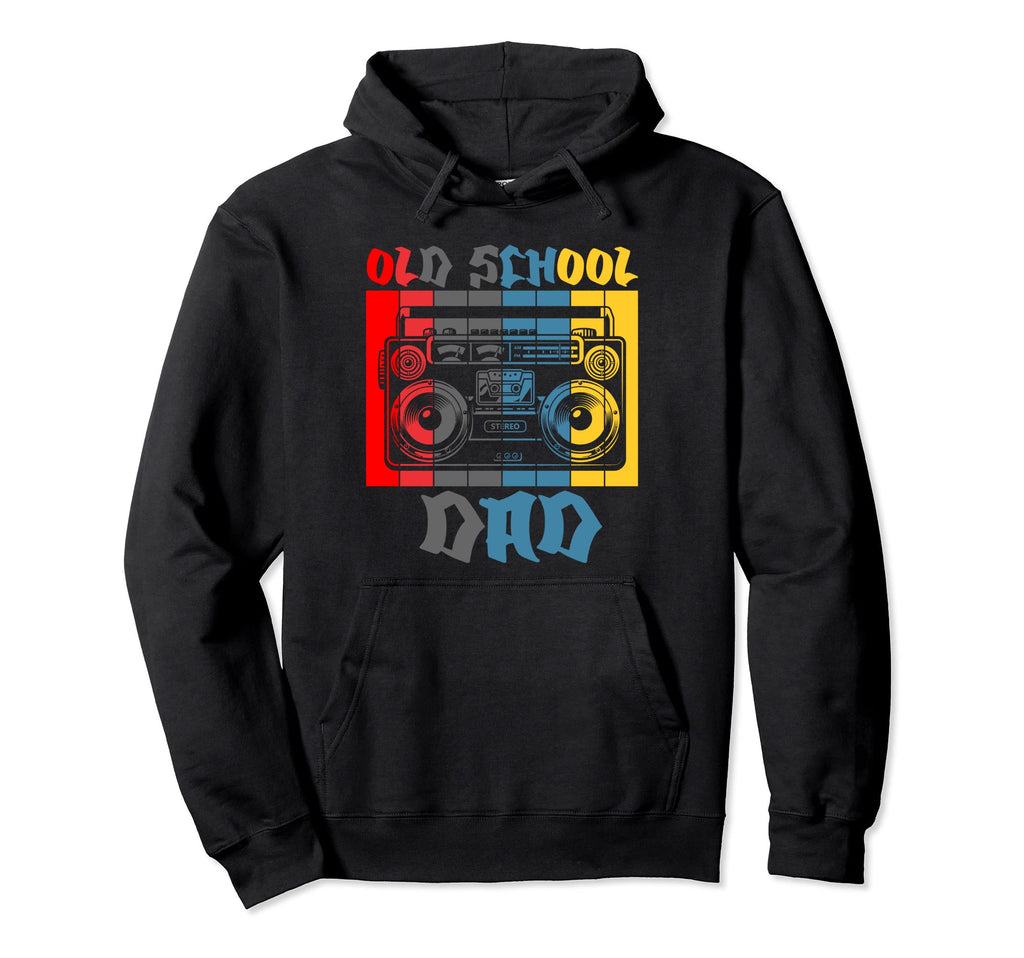Old School Dad Hip Hop Lover Hoodie - Aesthetic Graphic for Adults - T-Shirt, Sweatshirt, Hoodie