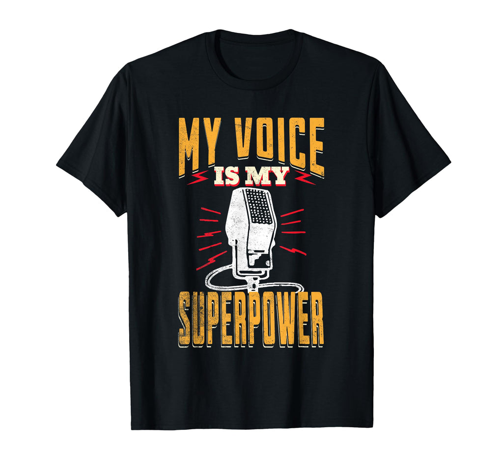Sportscaster My Voice Is My Superpower T-Shirt - Trendy Graphic Unisex - T-Shirt, Sweatshirt, Hoodie