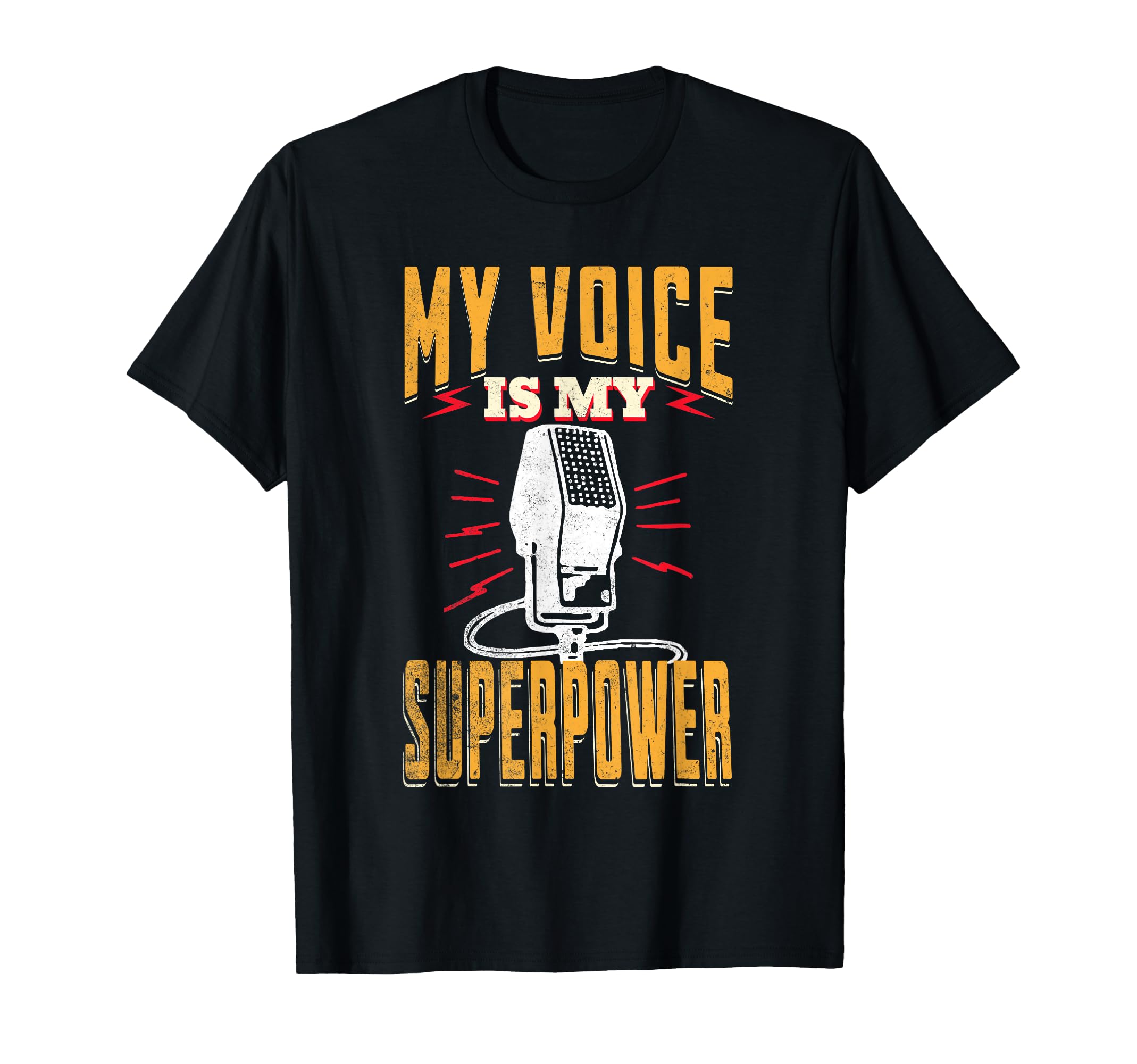 Sportscaster My Voice Is My Superpower T-Shirt - Trendy Graphic Unisex - T-Shirt, Sweatshirt, Hoodie