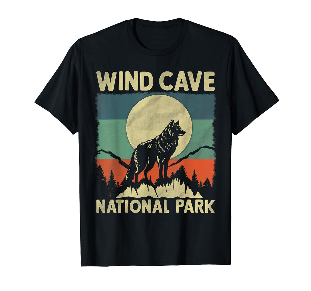 Wolf Wind Cave National Park T-Shirt - Unique Graphic Unisex - T-Shirt, Sweatshirt, Hoodie