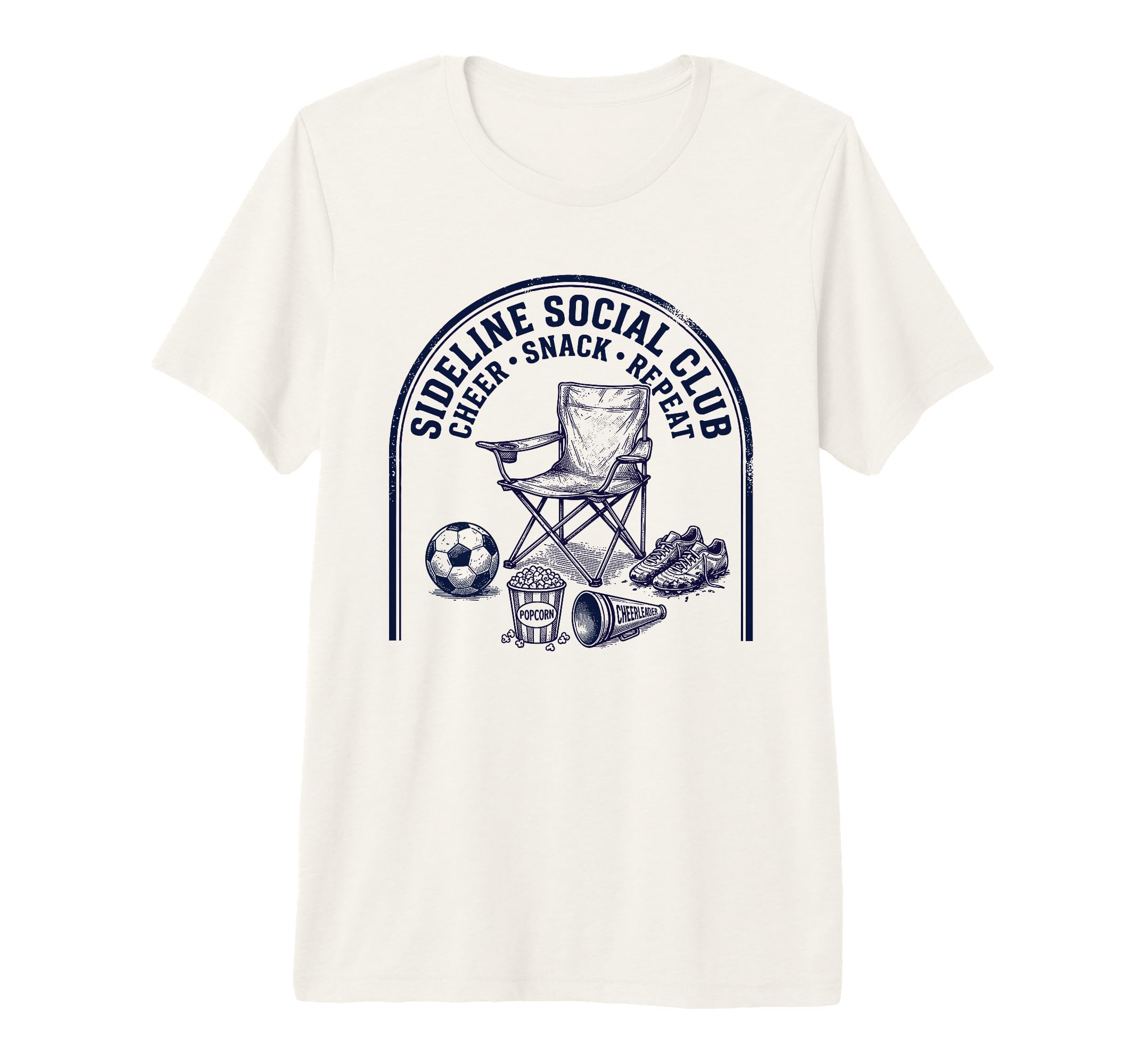Sideline Social Club Cheer Snack Repeat T-Shirt - Graphic Print Unisex - T-Shirt, Sweatshirt, Hoodie