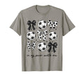 Soccer Auntie Funny Coquette Bow Soccer T-Shirt - Aesthetic Graphic Unisex - T-Shirt, Sweatshirt, Hoodie