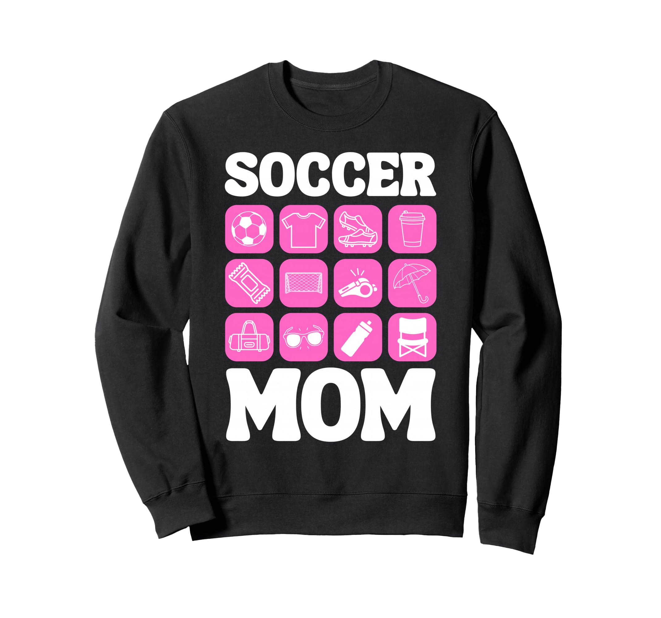 Soccer Mom Icons Soccer Sweatshirt - Casual Everyday Wear Unisex - T-Shirt, Sweatshirt, Hoodie