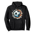 Soccer Ball Break Wall Soccer Sports Hoodie - Graphic Print Unisex - T-Shirt, Sweatshirt, Hoodie