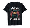 Level 22 Unlocked Video Game 22Th T-Shirt - Trendy Graphic Men Women - T-Shirt, Sweatshirt, Hoodie
