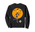 Soccer Skeleton Halloween Costume Sweatshirt - Novelty Apparel for Adults - T-Shirt, Sweatshirt, Hoodie