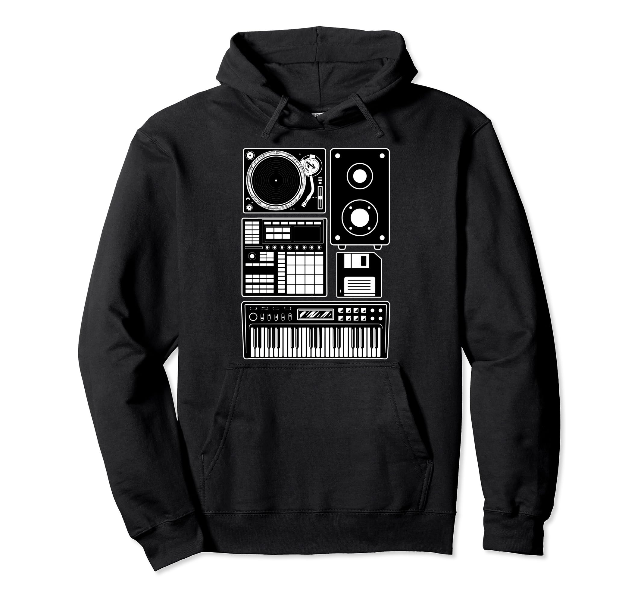 Funny Old School Hip Hop Rapper Beat Hoodie - Unique Graphic Men Women - T-Shirt, Sweatshirt, Hoodie