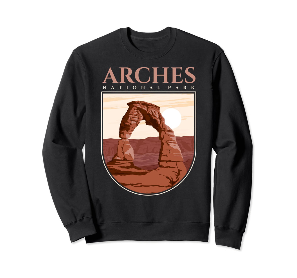 Arches National Park Hiking Camping Utah Sweatshirt - Graphic Print Unisex - T-Shirt, Sweatshirt, Hoodie