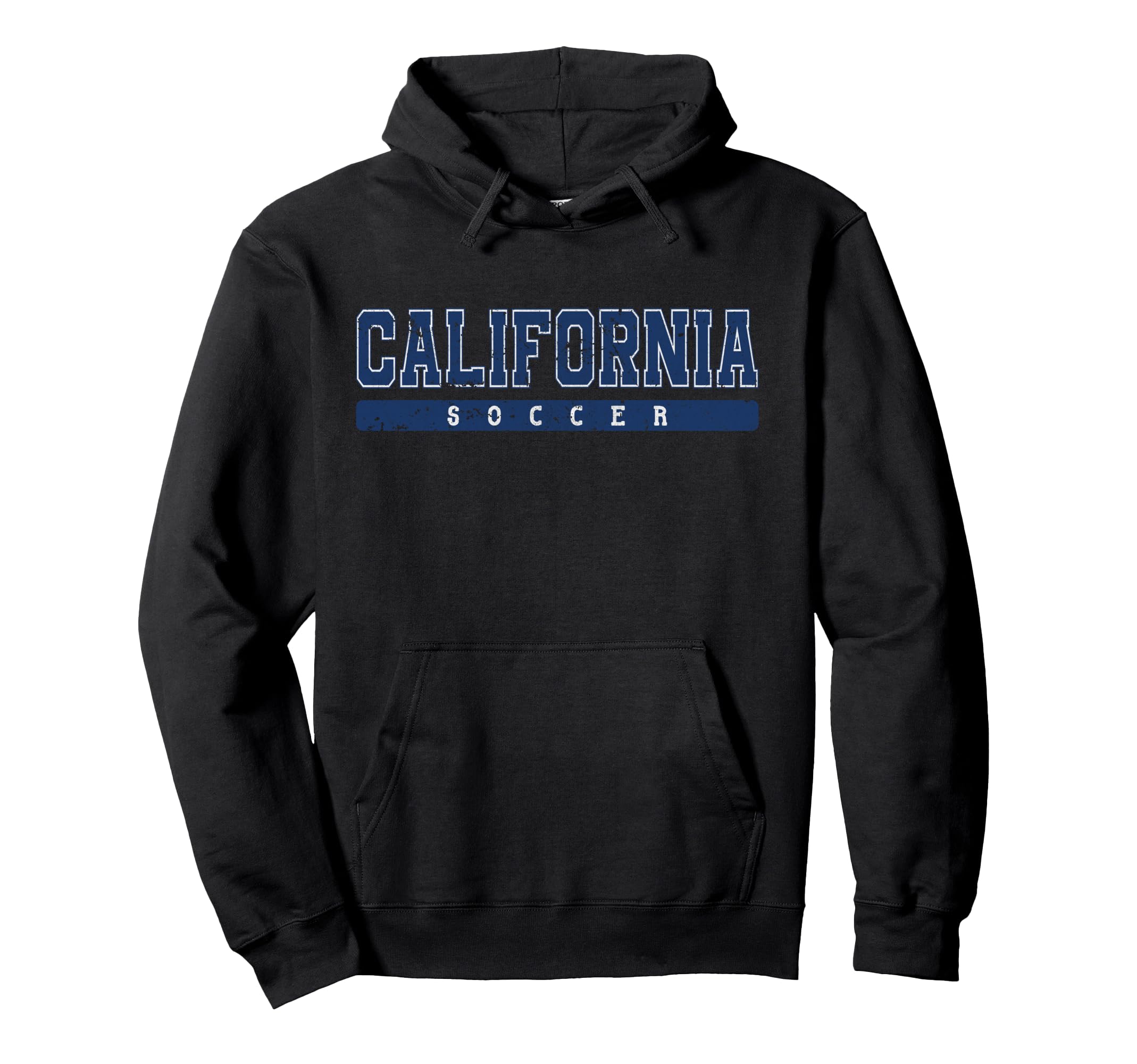 California Soccer Blue Text Hoodie - Graphic Print for Adults - T-Shirt, Sweatshirt, Hoodie