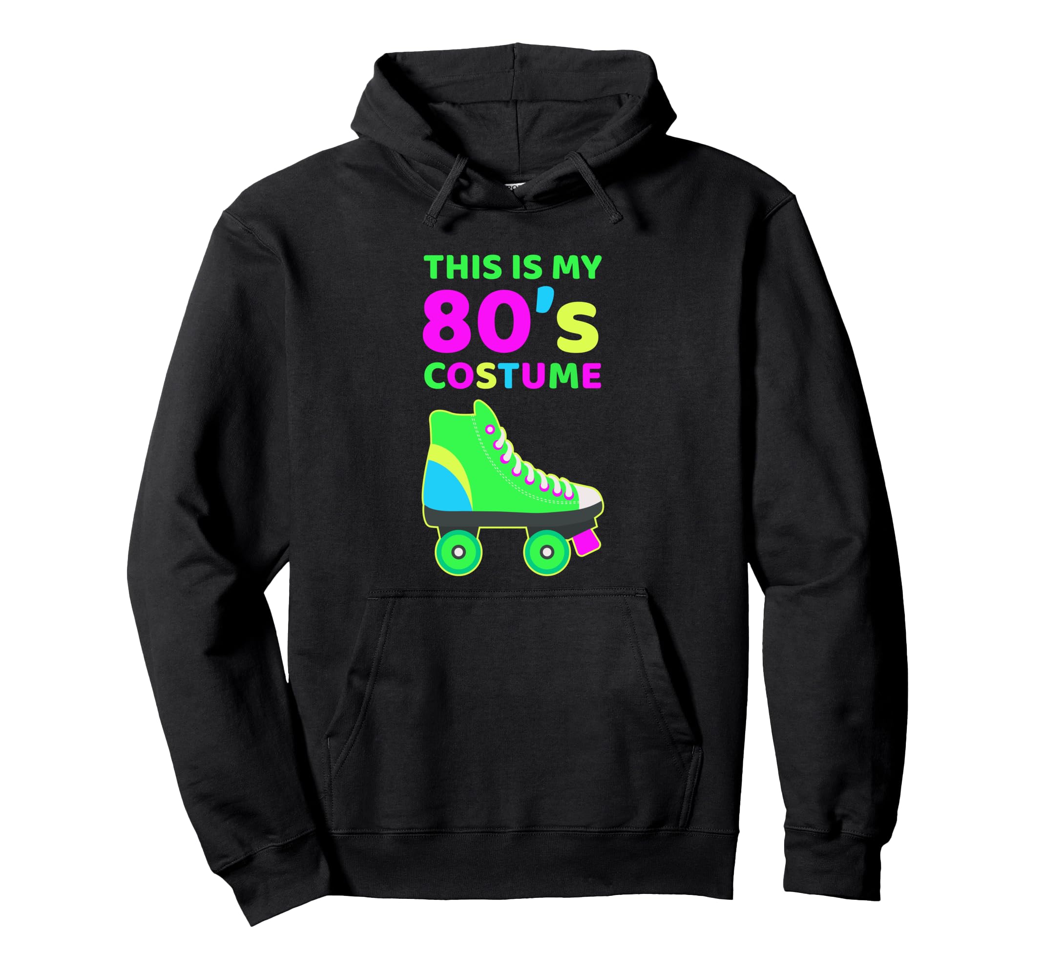 Funny 80S Costume Roller Skates Outfit Hoodie - Minimalist Print Unisex - T-Shirt, Sweatshirt, Hoodie