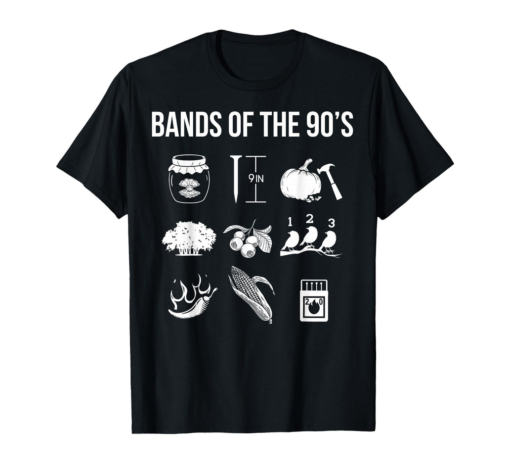 1990S Bands Music 90S Music Lover T-Shirt - Unique Graphic Men Women - T-Shirt, Sweatshirt, Hoodie