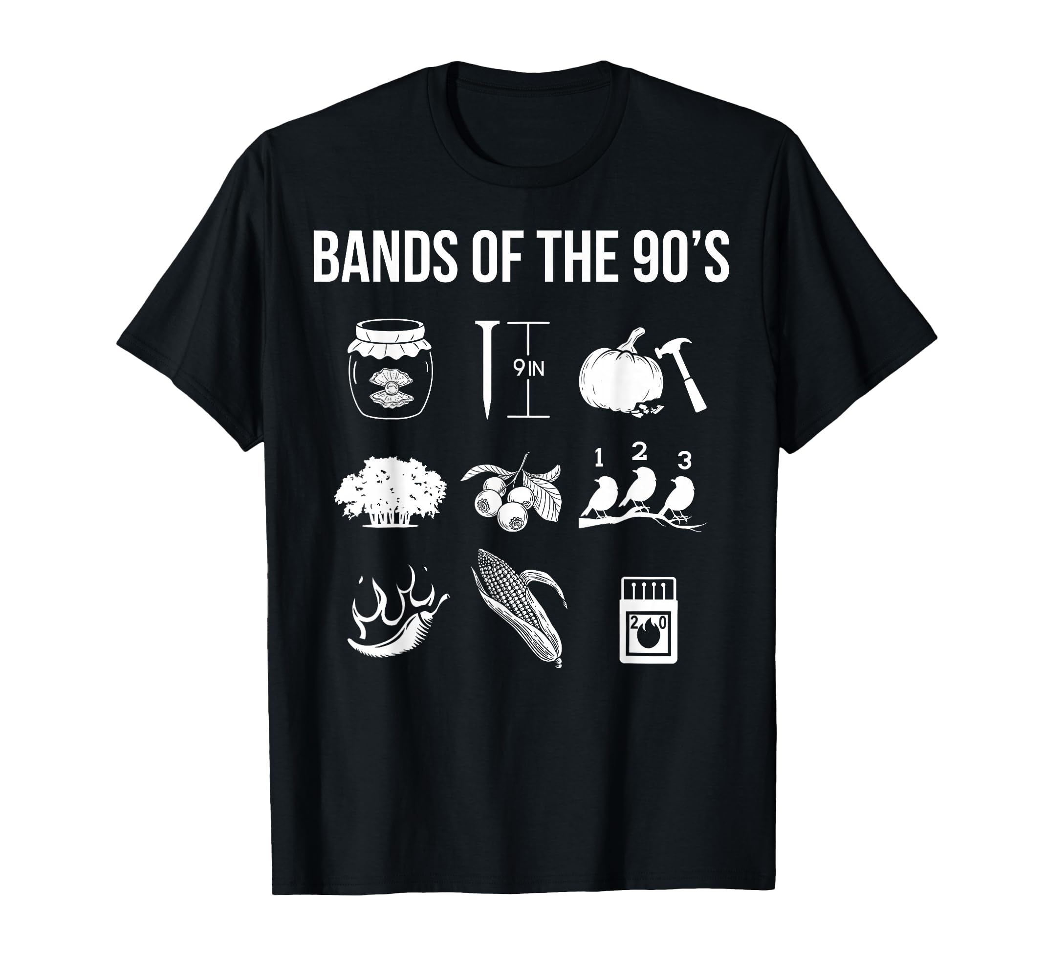 1990S Bands Music 90S Music Lover T-Shirt - Unique Graphic Men Women - T-Shirt, Sweatshirt, Hoodie