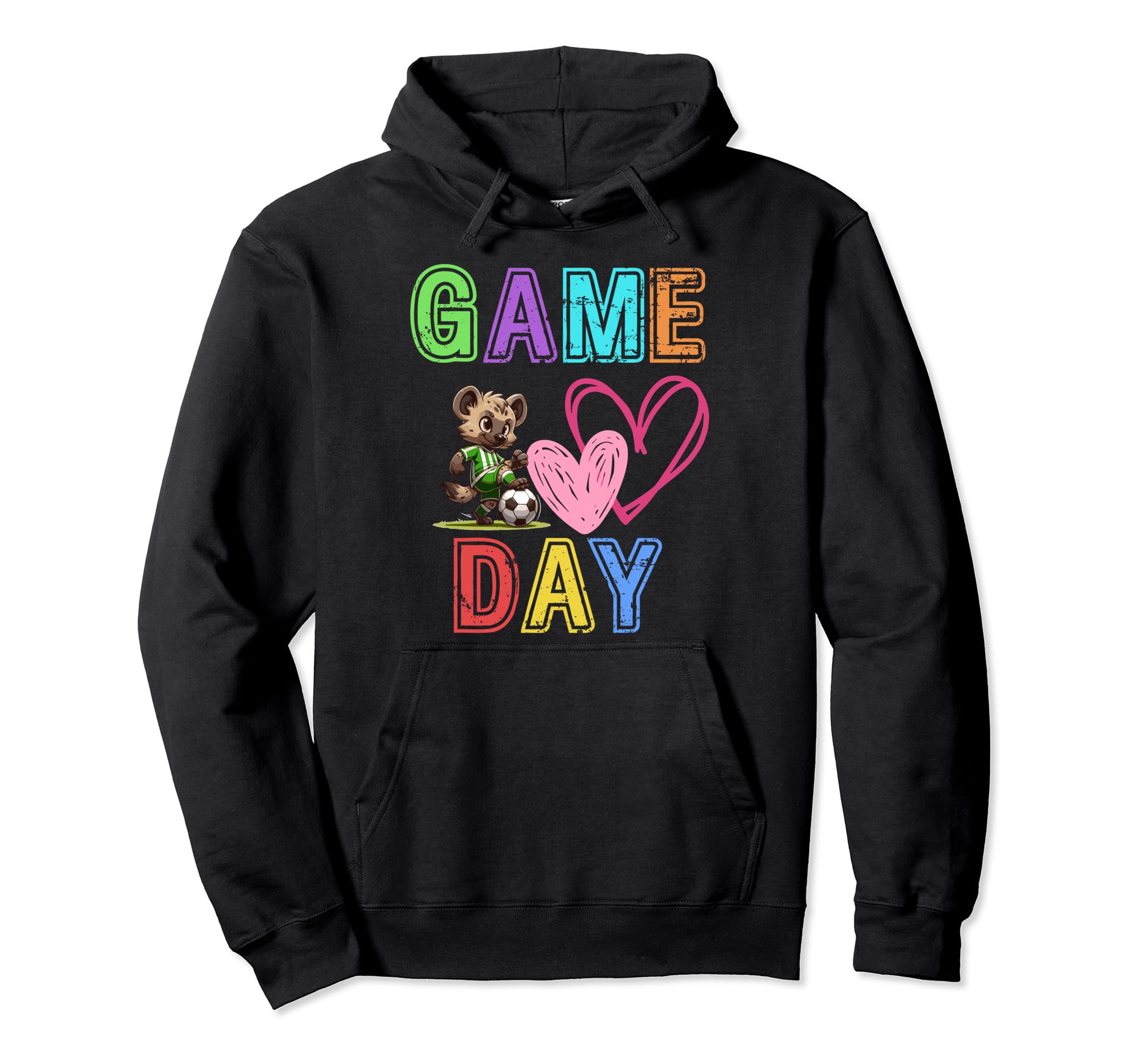 Game Day Hyena Soccer Goalkeeper Hoodie - Casual Everyday Wear Men Women - T-Shirt, Sweatshirt, Hoodie