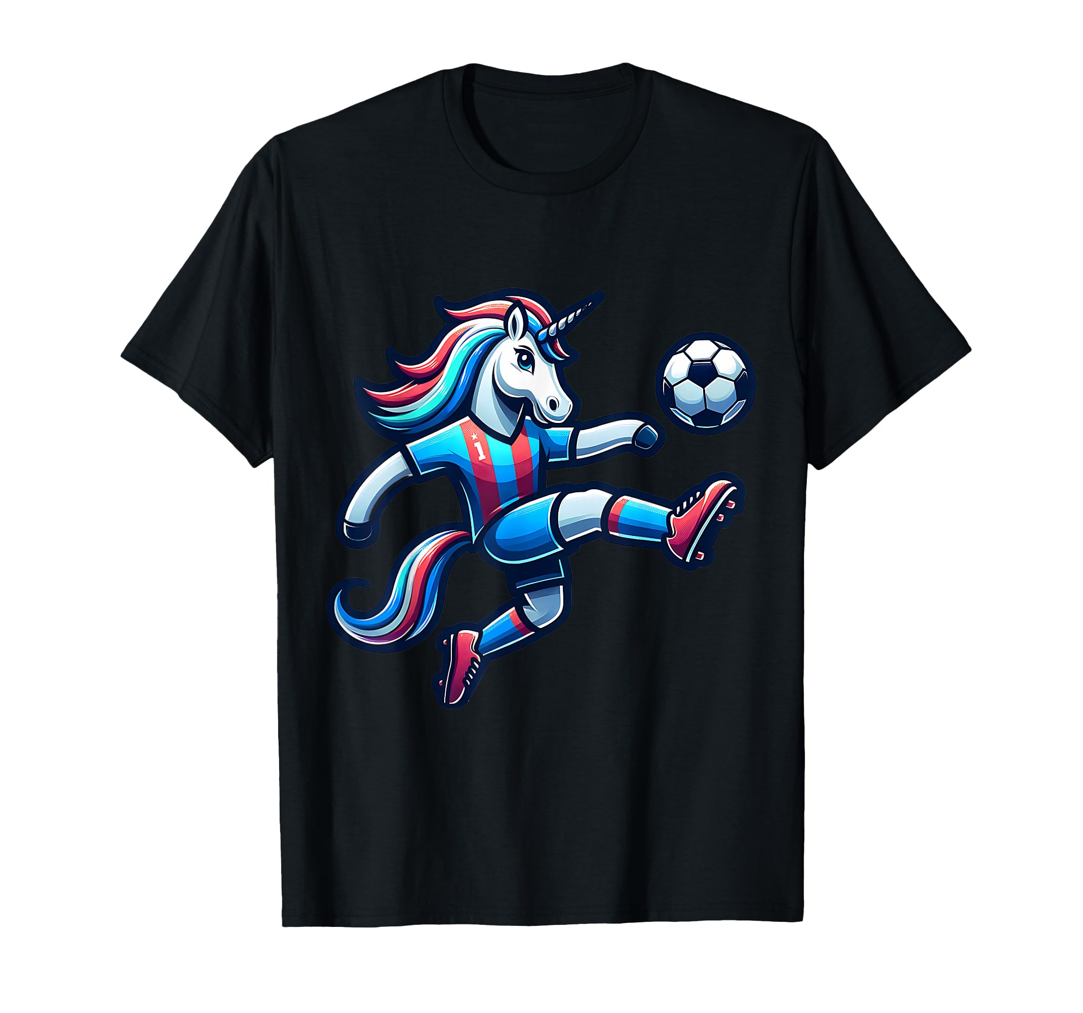 Footballer Unicorn Fans Soccer Team T-Shirt - Casual Everyday Wear Unisex - T-Shirt, Sweatshirt, Hoodie