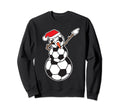 Dabbing Snowman Soccer Ball Sweatshirt - Fun Novelty Design Men Women - T-Shirt, Sweatshirt, Hoodie
