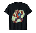 Skateboarding Grizzly Bear Skateboard T-Shirt - Casual Everyday Wear Unisex - T-Shirt, Sweatshirt, Hoodie