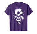 Soccer Skeleton Funny Player Halloween T-Shirt - Graphic Print Unisex - T-Shirt, Sweatshirt, Hoodie
