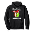 Busy Raising Ballers Funny Football Hoodie - Fun Novelty Design Men Women - T-Shirt, Sweatshirt, Hoodie