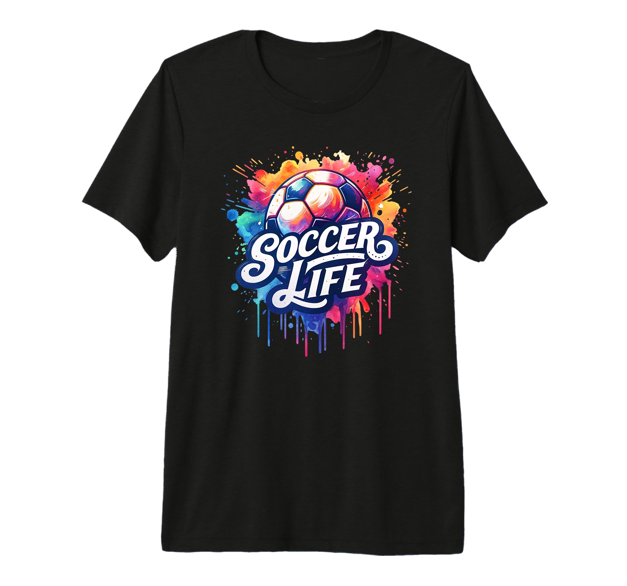Soccer Life Soccer Ball Player Game Day T-Shirt - Graphic Print Unisex - T-Shirt, Sweatshirt, Hoodie