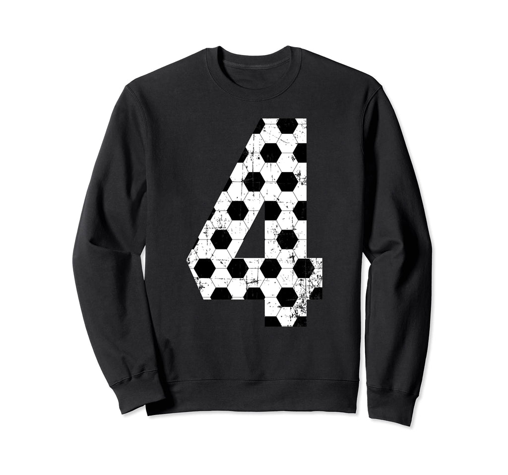 Soccer 4 Jersey Number Sweatshirt - Unique Graphic Men Women - T-Shirt, Sweatshirt, Hoodie