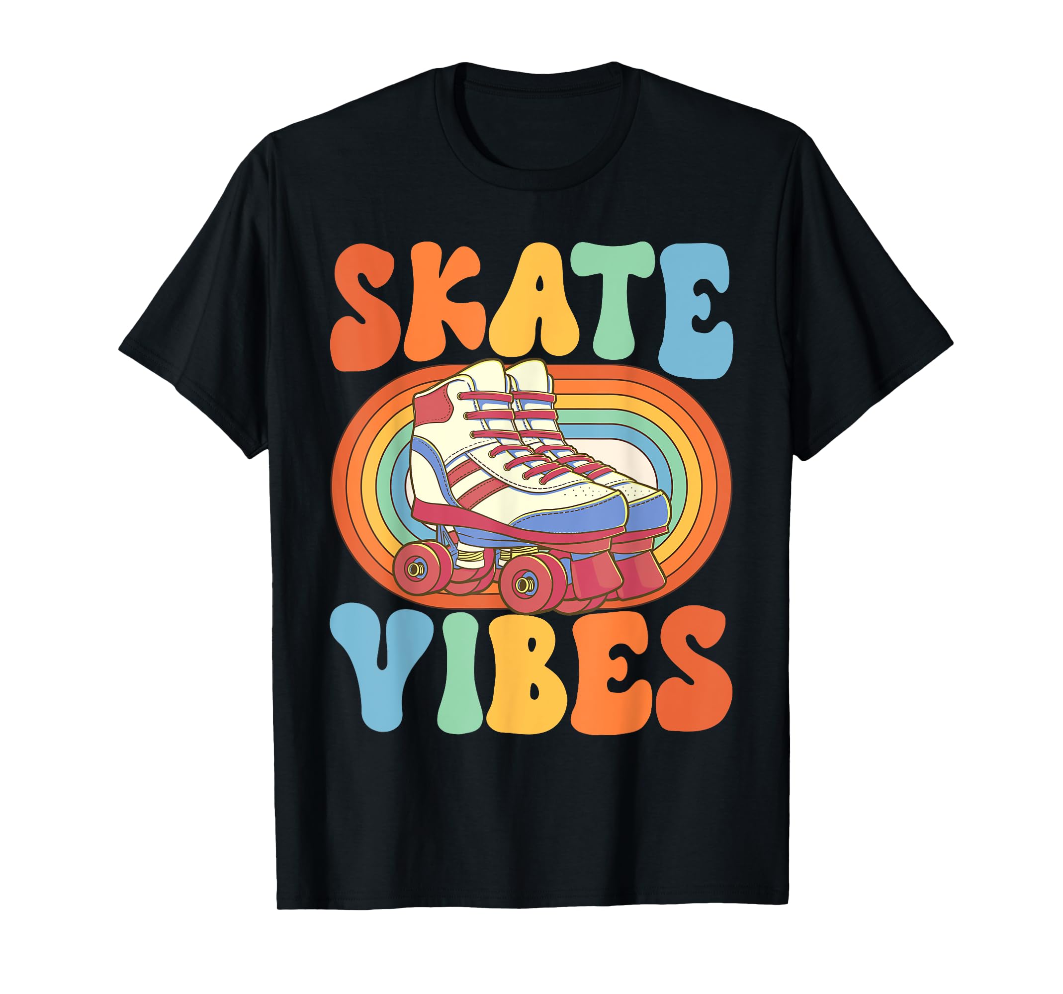 Roller Skating Skate Vibes Skate T-Shirt - Fun Novelty Design for Adults - T-Shirt, Sweatshirt, Hoodie