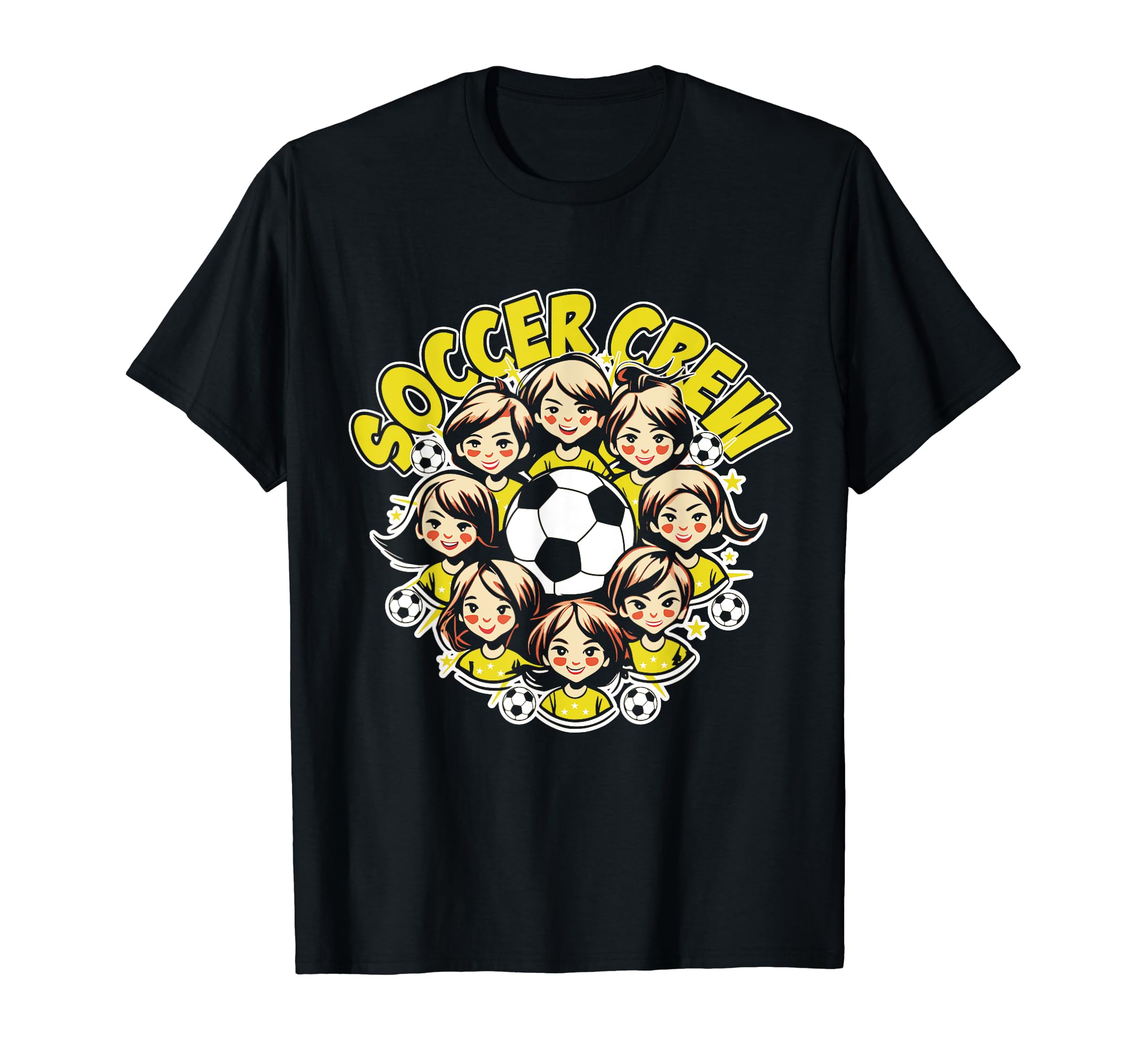 Soccer Ladies Crew Soccer Team T-Shirt - Casual Everyday Wear Men Women - T-Shirt, Sweatshirt, Hoodie