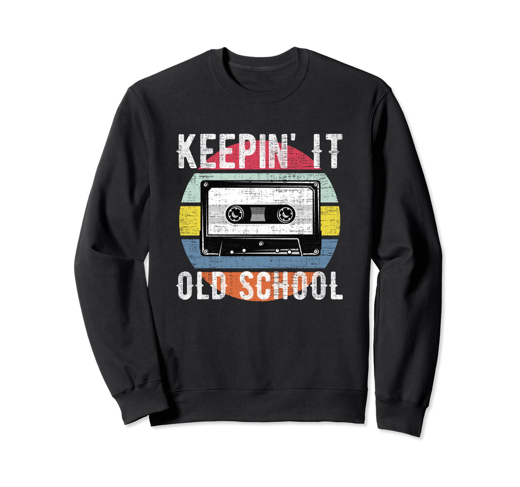 Old School 80S 90S Cassette Hip Hop Sweatshirt - Graphic Print Unisex - T-Shirt, Sweatshirt, Hoodie