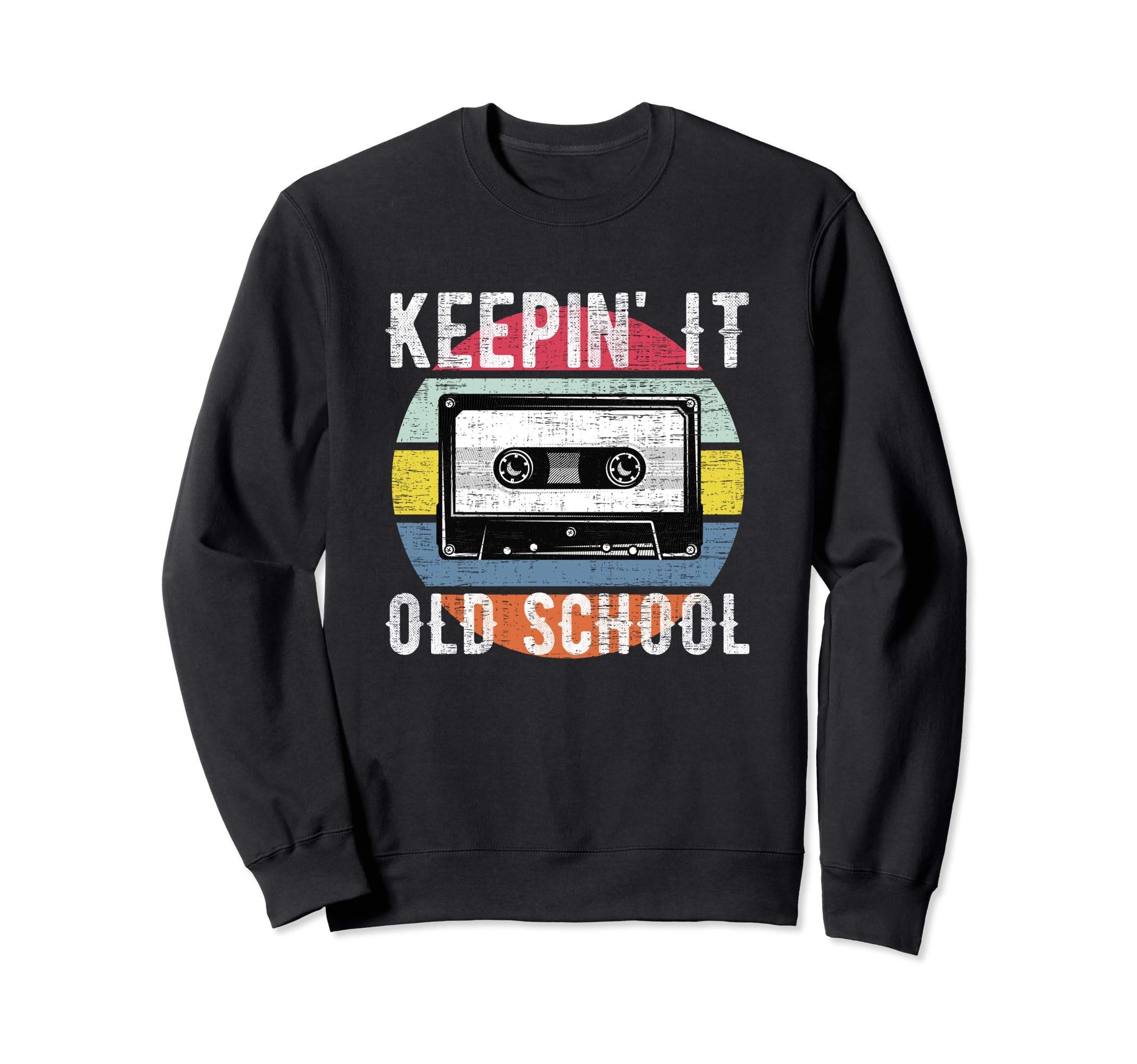 Old School 80S 90S Cassette Hip Hop Sweatshirt - Graphic Print Unisex - T-Shirt, Sweatshirt, Hoodie