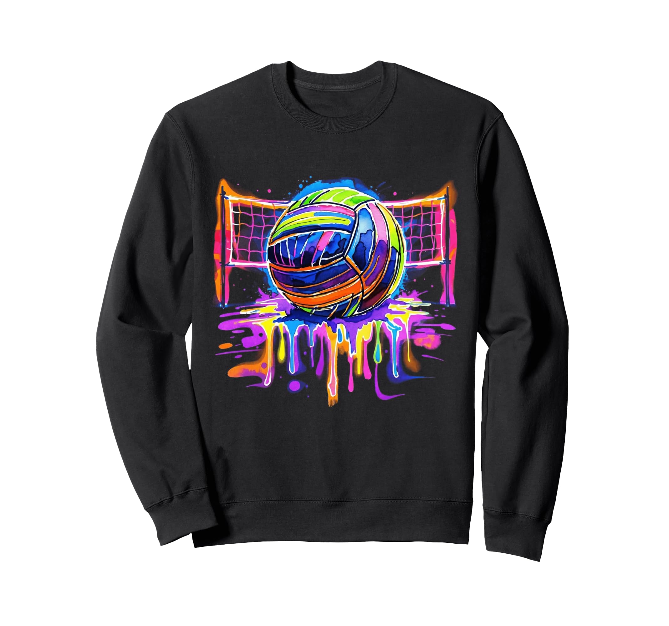 Volleyball Drip Game Day Sports Sweatshirt - Minimalist Print Unisex - T-Shirt, Sweatshirt, Hoodie