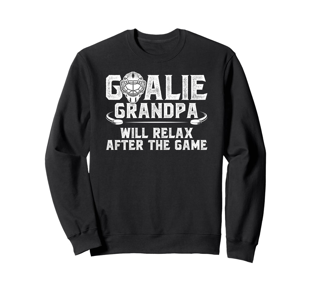 Funny Hockey Goalie Grandpa Ice Sweatshirt - Custom Art Print Men Women - T-Shirt, Sweatshirt, Hoodie