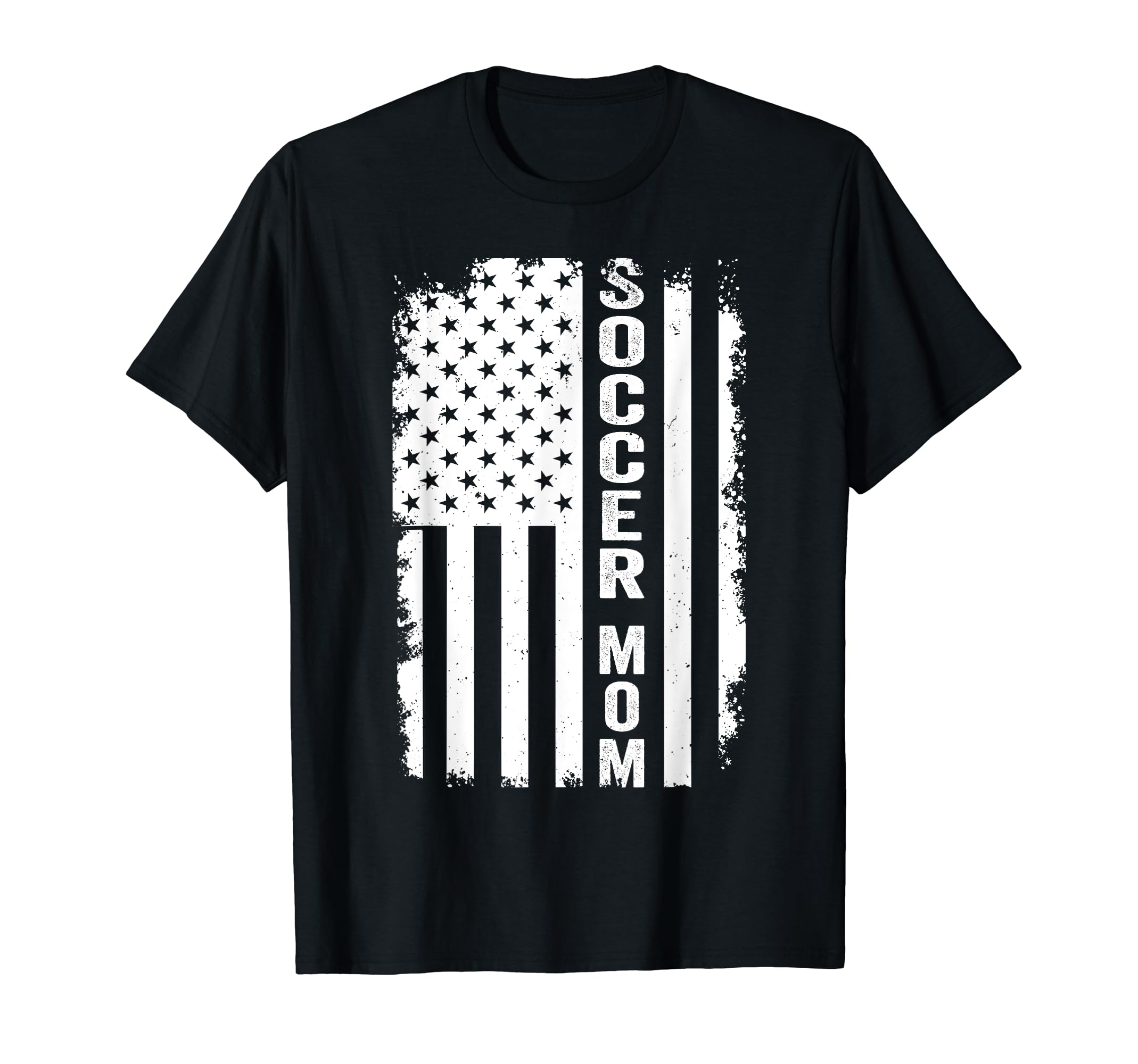 Soccer Mom Soccer Mama Usa Flag T-Shirt - Casual Everyday Wear for Adults - T-Shirt, Sweatshirt, Hoodie