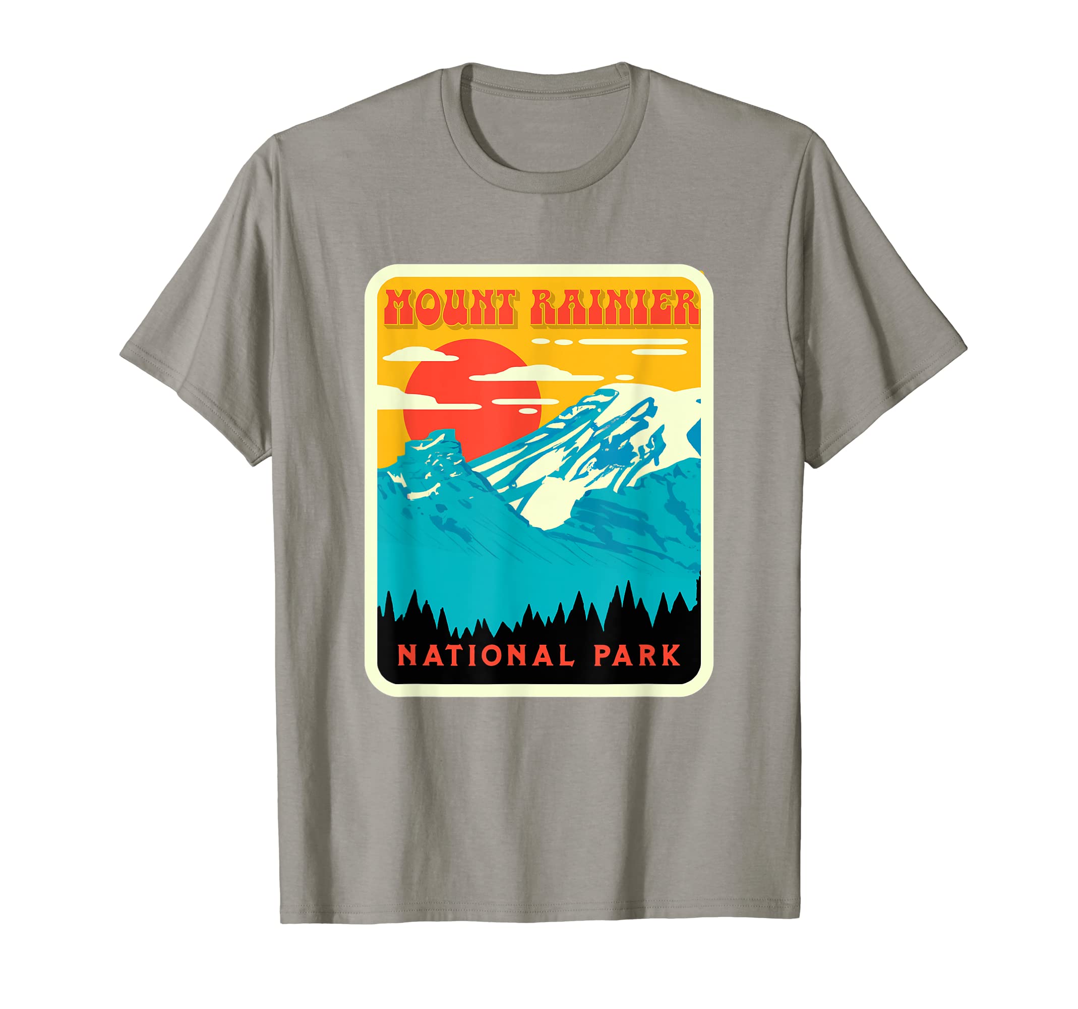 Mount Rainier Wpa National Parks T-Shirt - Aesthetic Graphic for Adults - T-Shirt, Sweatshirt, Hoodie