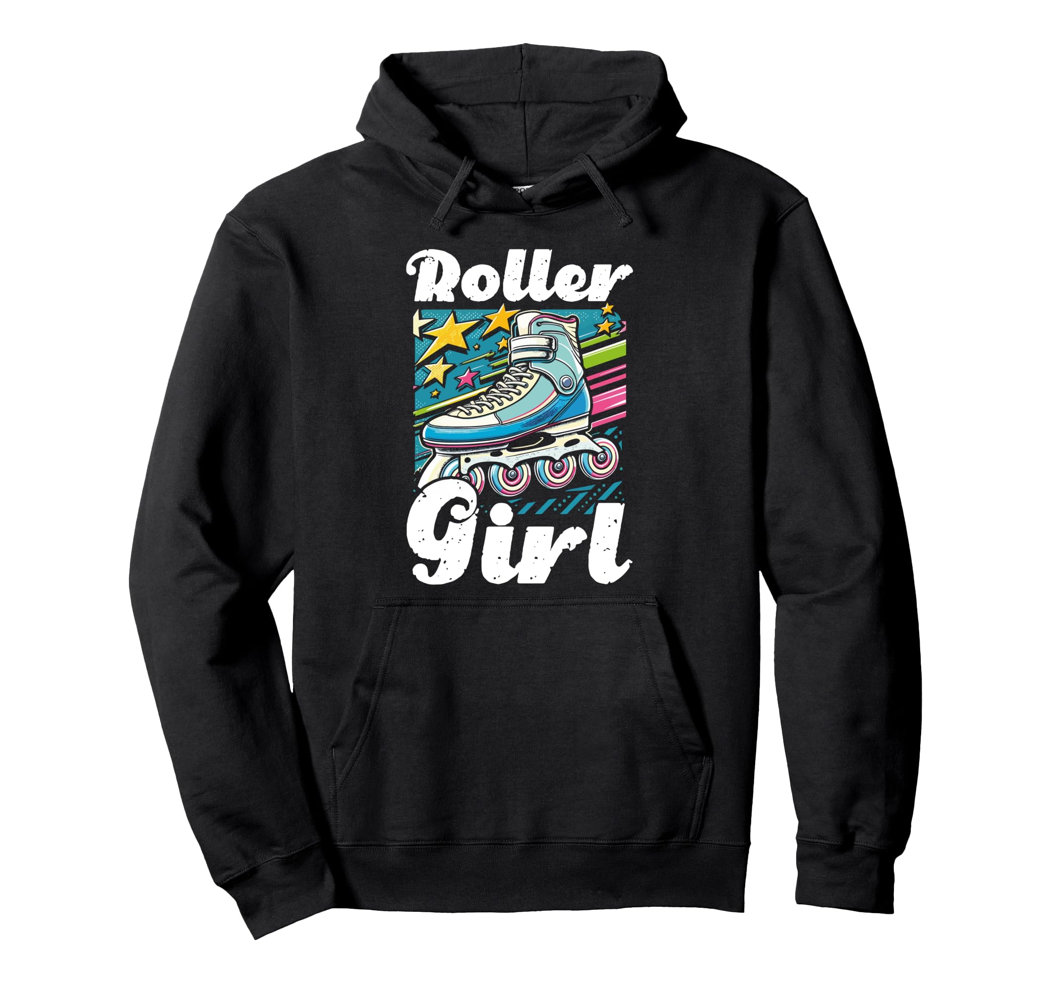Roller 70S Skating Skater Skate Hoodie - Graphic Print Men Women - T-Shirt, Sweatshirt, Hoodie