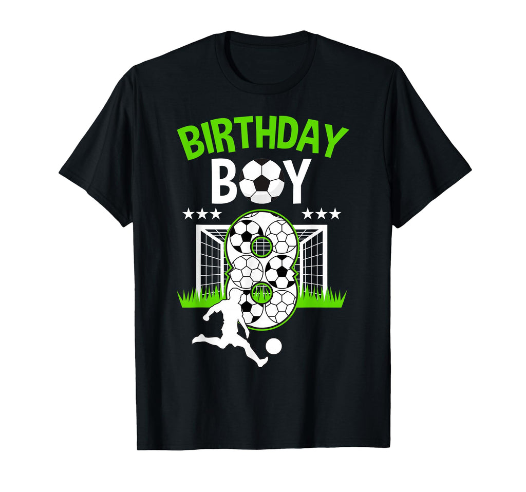 Birthday Soccer 8 Year Old Who Loves T-Shirt - Novelty Apparel for Adults - T-Shirt, Sweatshirt, Hoodie
