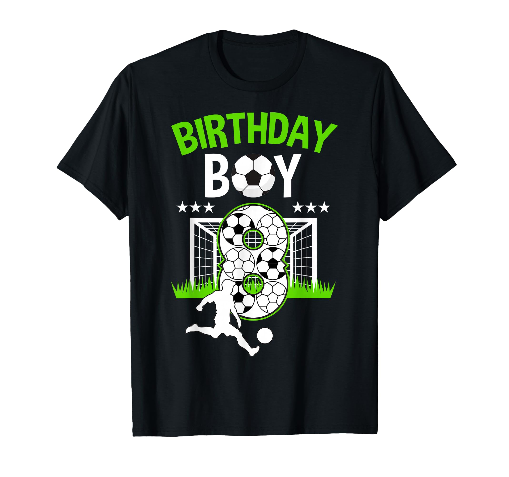 Birthday Soccer 8 Year Old Who Loves T-Shirt - Novelty Apparel for Adults - T-Shirt, Sweatshirt, Hoodie