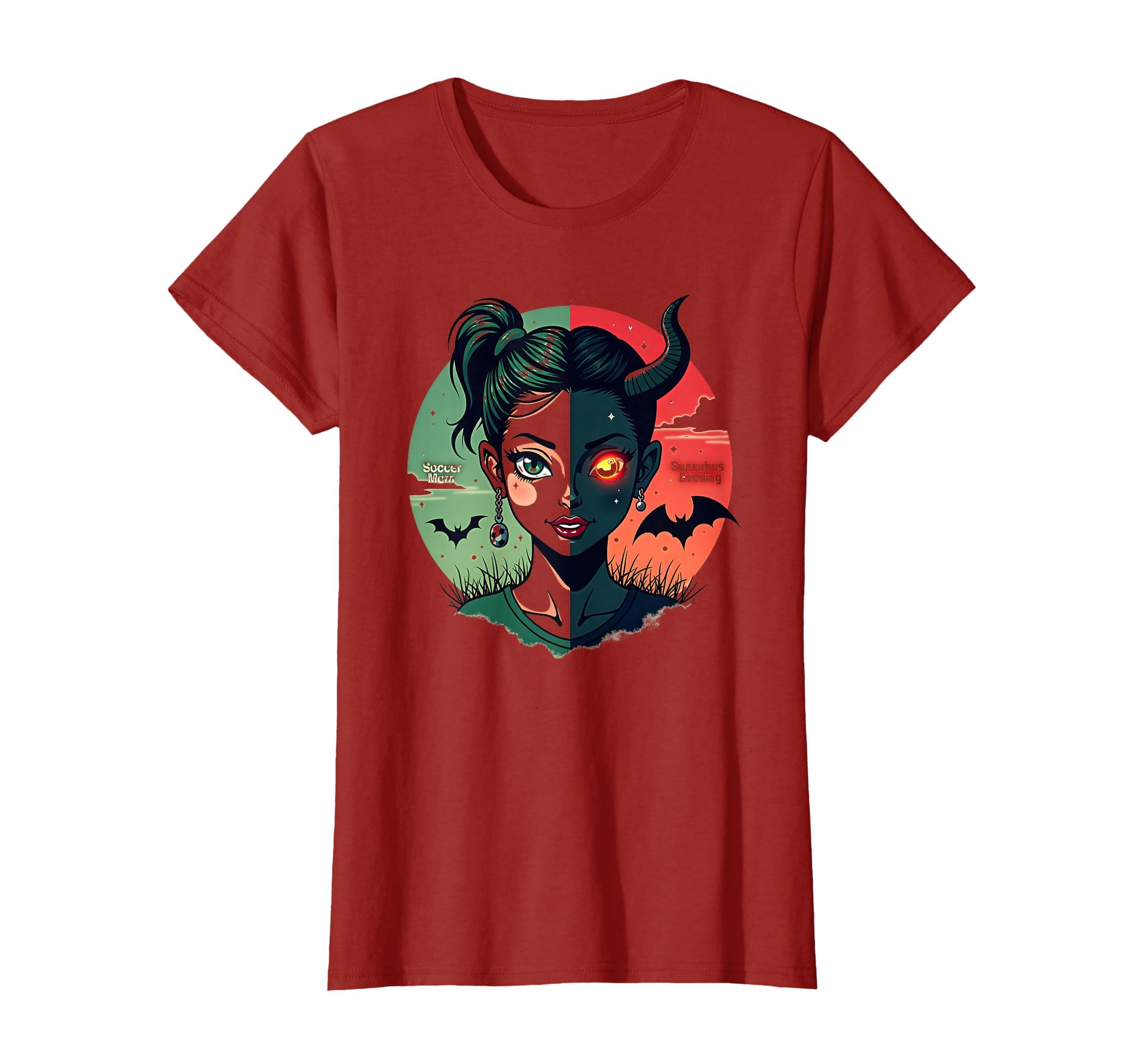 Halloween Combination Soccer Mom Succubus T-Shirt - Unique Graphic Unisex - T-Shirt, Sweatshirt, Hoodie