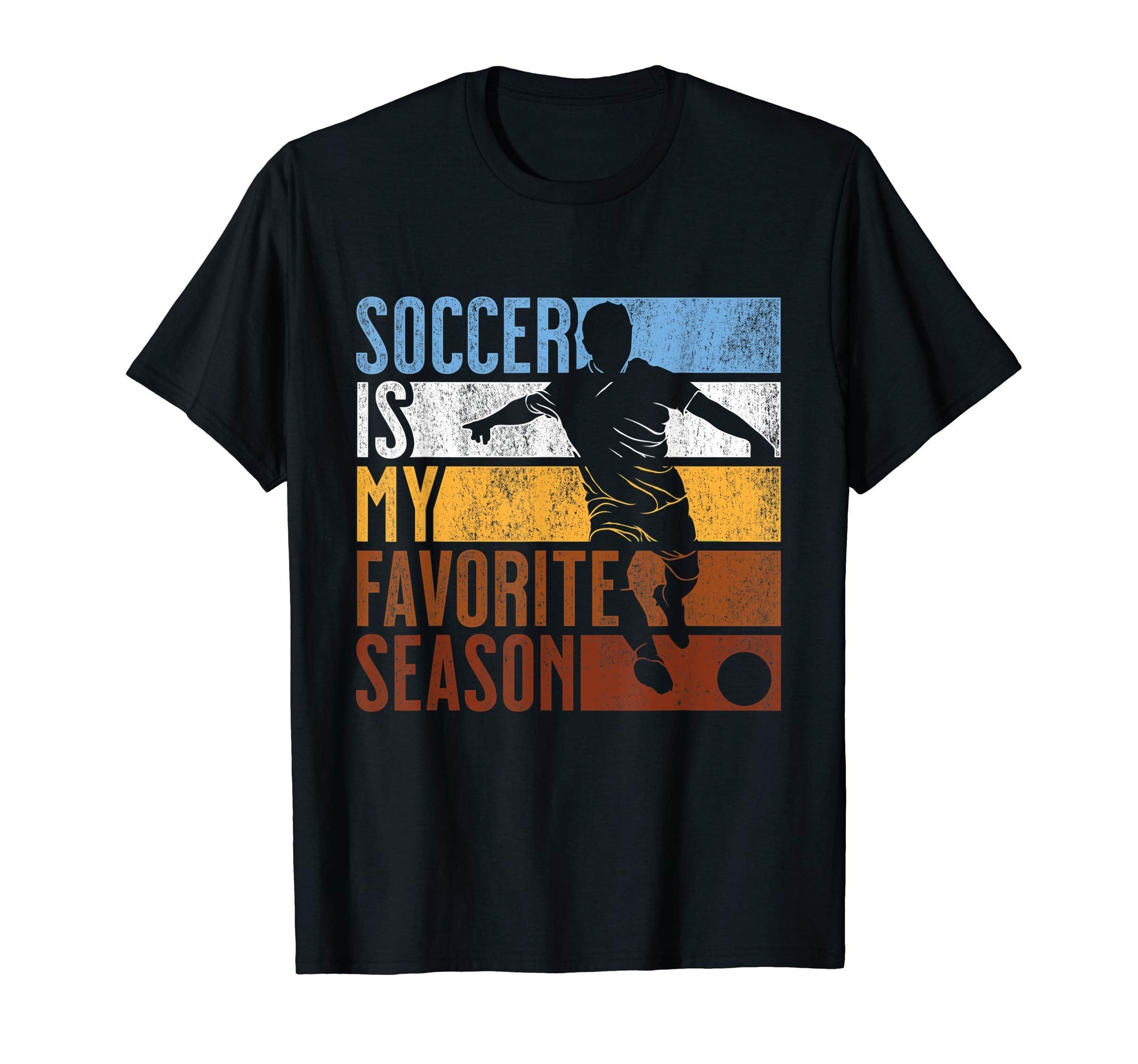 Distressed Soccer Is My Favorite Season T-Shirt - Custom Art Print Unisex - T-Shirt, Sweatshirt, Hoodie
