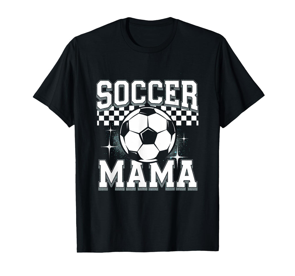 Soccer Mama Sport Checkered Soccer T-Shirt - Aesthetic Graphic for Adults - T-Shirt, Sweatshirt, Hoodie