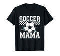 Soccer Mama Sport Checkered Soccer T-Shirt - Aesthetic Graphic for Adults - T-Shirt, Sweatshirt, Hoodie